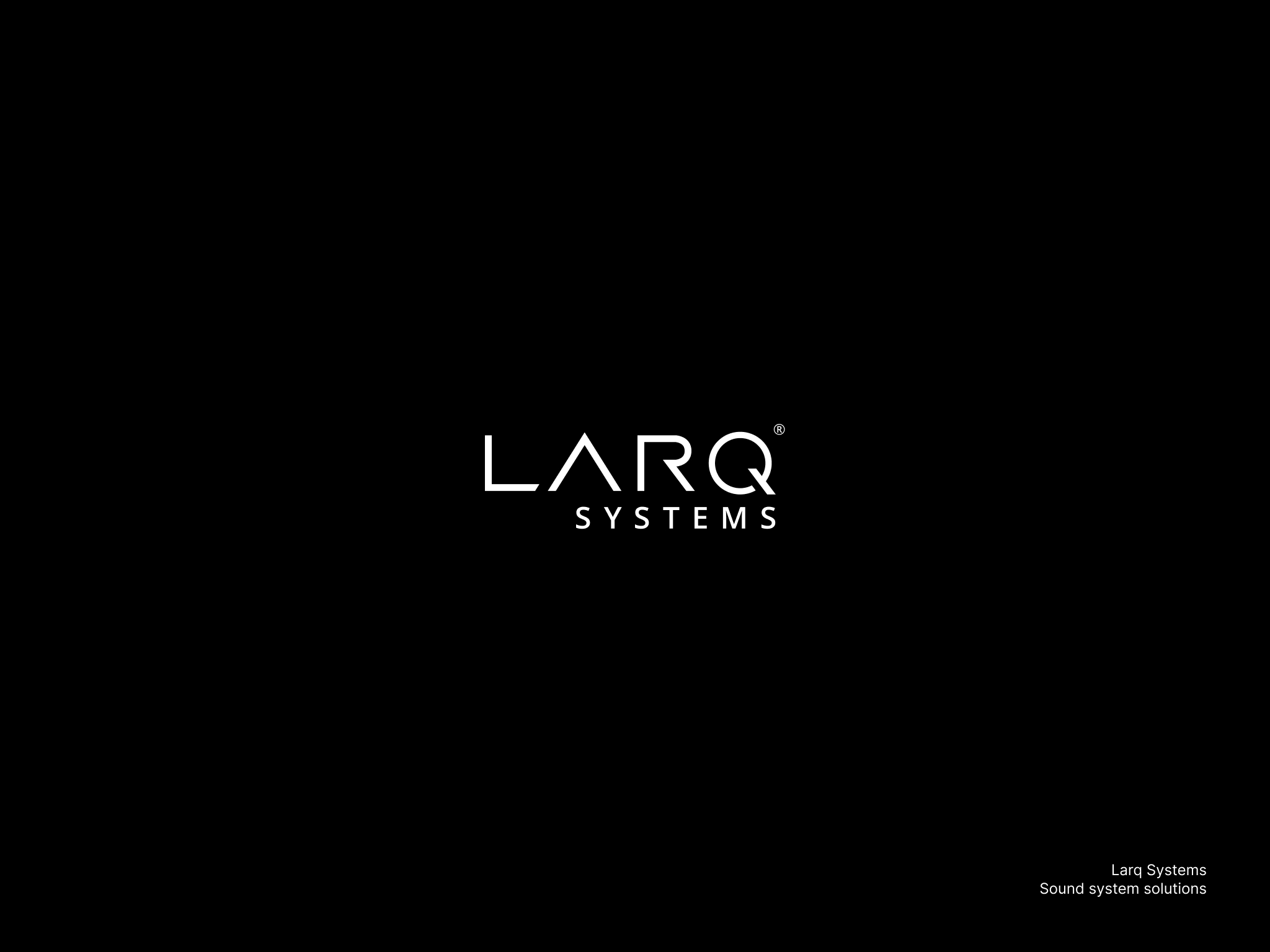 Design av logo for Larq systems.