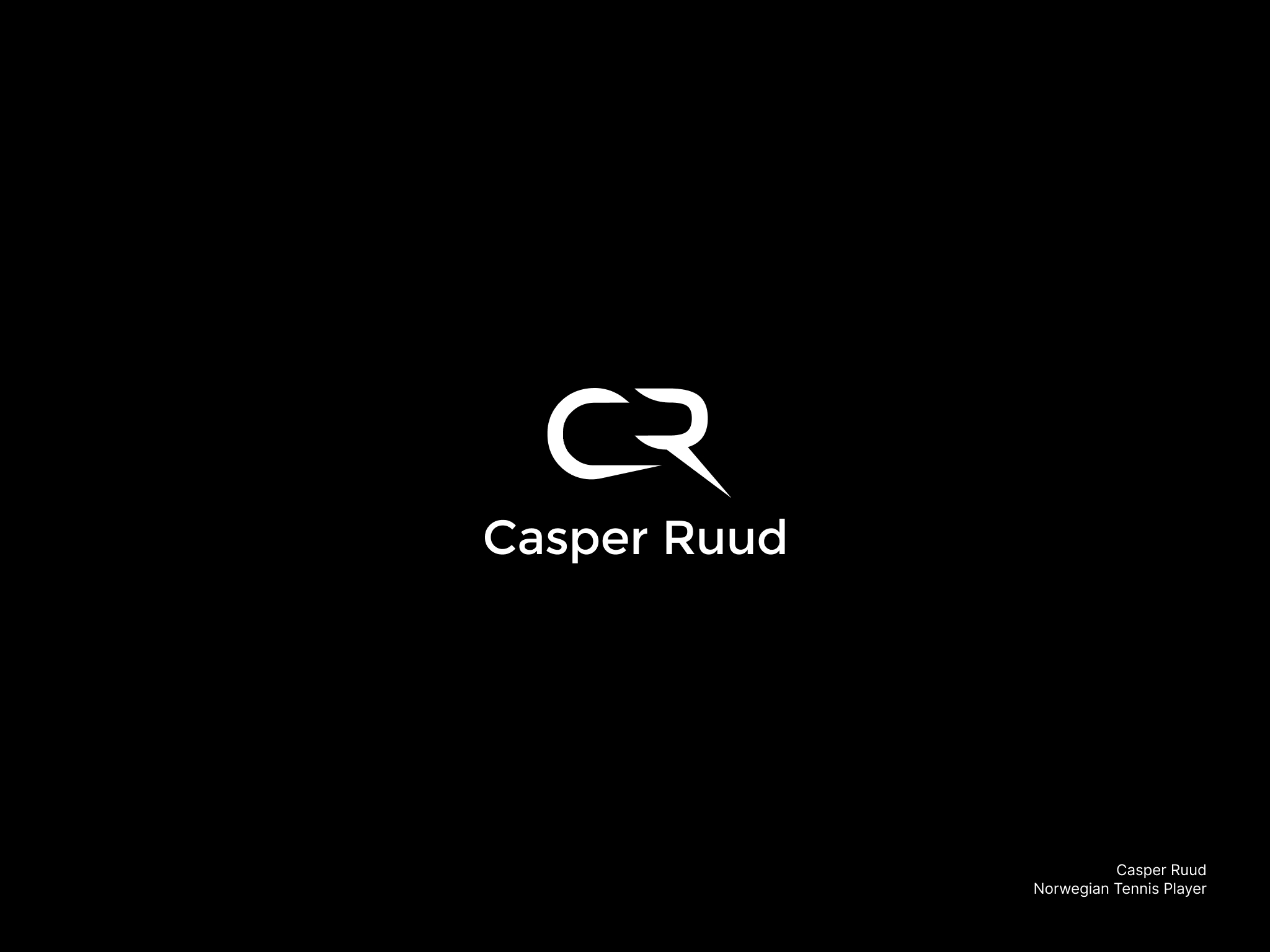 Design av logo for Casper Ruud.