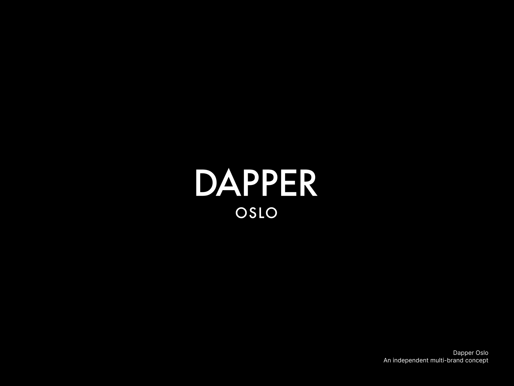 Design av logo for Dapper Oslo.