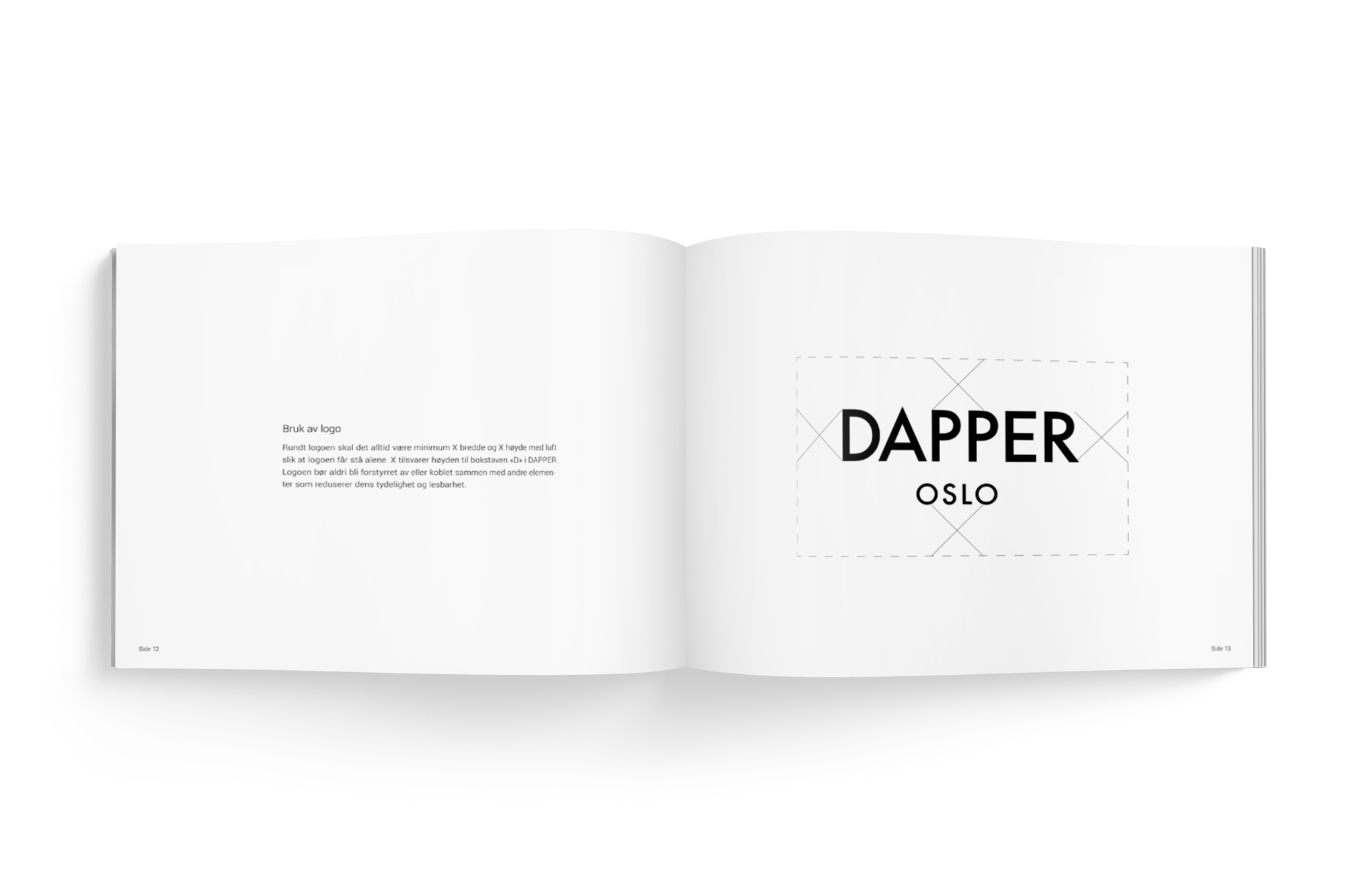 Logo for Dapper Oslo vist i designmanual.